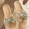 New Fashion Gentle Women's Fabric Linen Slippers
