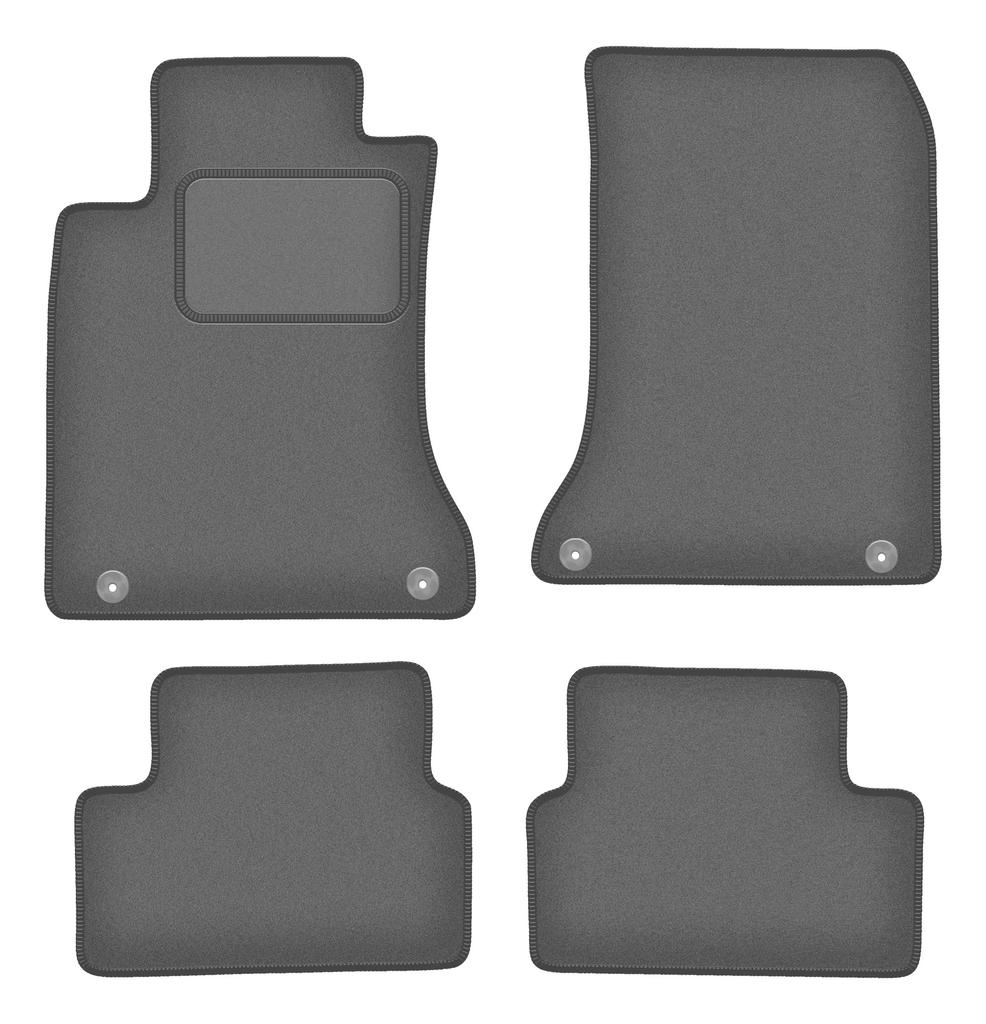 Velour graphite car mats for: Infiniti Q30 hatchback (2015-2019)