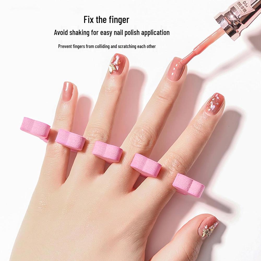 Herzförmiger EVA-Zehen- und Fingerabstandshalter für die Nagellackanwendung