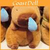 Cute Nose-picking Capybara Plush Toy Pullable And Vibrating Pendant With Cartoon Character 35cm