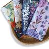 A Soft and Fluffy Tenugui Towel Made with Gauze Featuring Designs On Both Sides from a Kyoto Japanese Goods Manufacturer of Triple-layered (set 4).