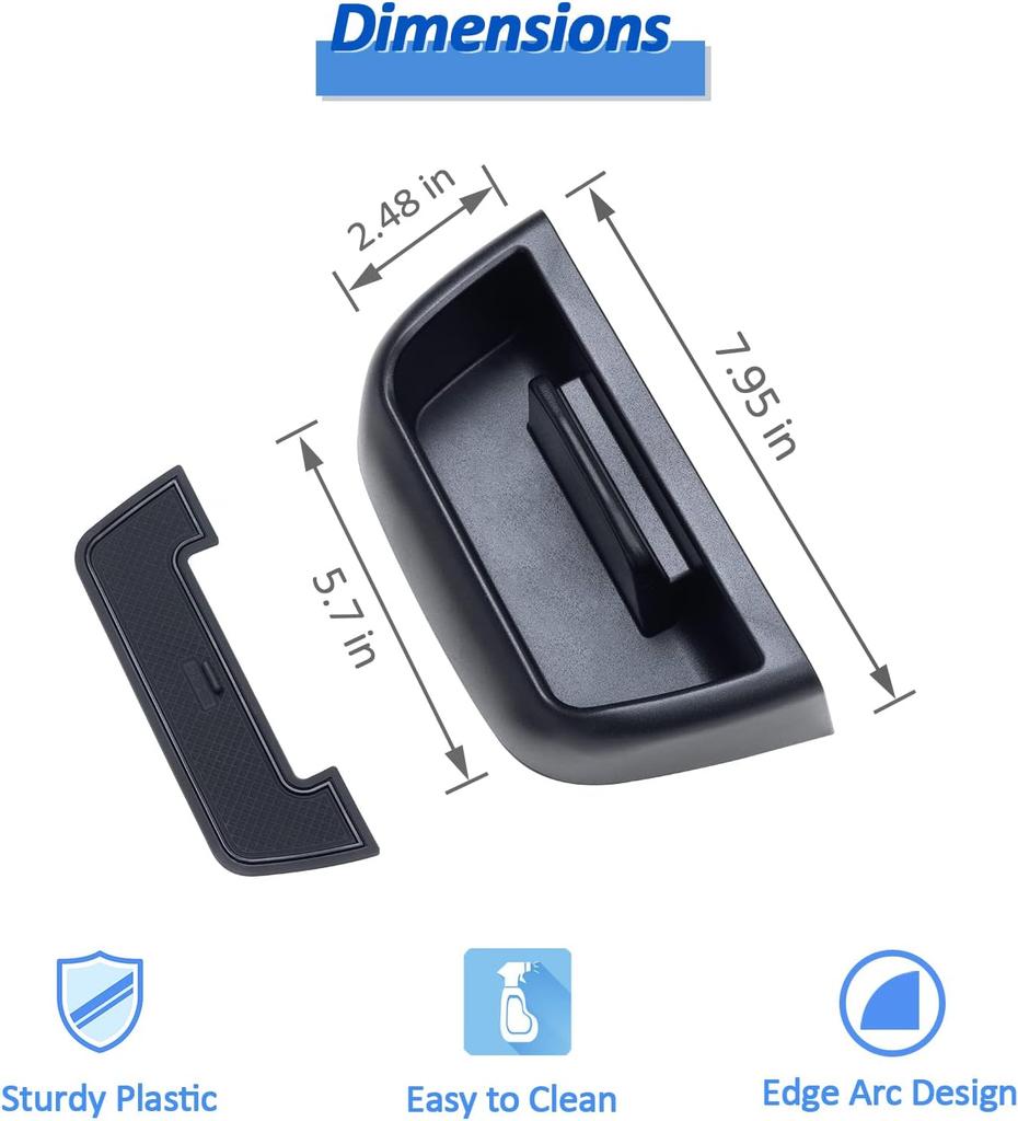 Xiaomi Dashboard Storage Organizer For Ford Bronco Sport 2021-2024 Car Dash Center Console Tray Cellphone Organizer Holder Container