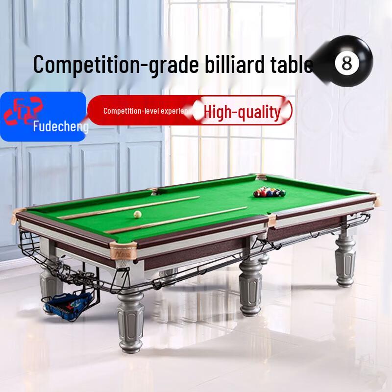 Fudecheng 9-Foot Standard 8-Ball Billiard Table