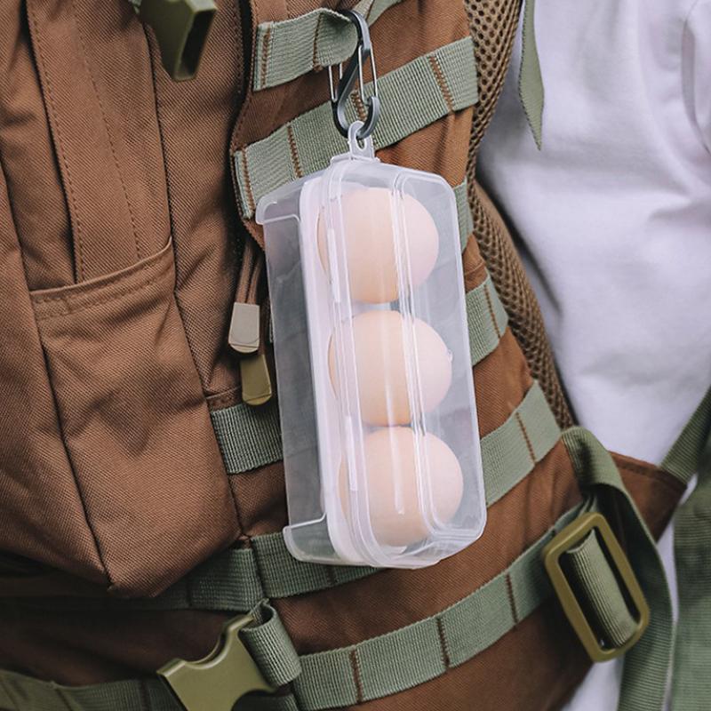 Venkovní nárazuvzdorný úložný box na vejce, přenosný kempingový nerozbitný podnos na vejce, domácí plastový ochranný box, cestovní nerozbitný