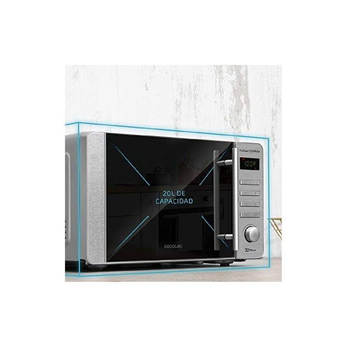 Cecotec Micro-ondes avec Gril ProClean 5120. Capacité de 20 L, Revêtement Ready2Clean, 700 W de Puissance, Gril 800 W, 5 Niveaux de