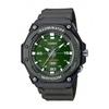 Men's Quartz Watch, Featuring Green Case, Black Strap, 100-meter Water Resistance, Backlit LED Display. Sports, Various Occasions. MW-620H