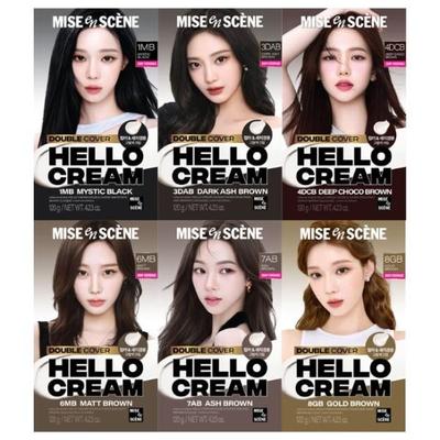 Mise-en-scene New Hello Cream 6 Colors Tone Down (for Gray hair),Korean Hair Products