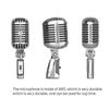 Dynamic Microphone Vintage Portable Club Nightclub Stage Performance KTV Interview Mic Home Electric Accessories for Singer
