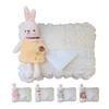 Cute Car Tissue Box Holder Soft Plush Rabbit Hanging Paper Dispenser Universal Auto Seat Back Organizer for Home Car Office