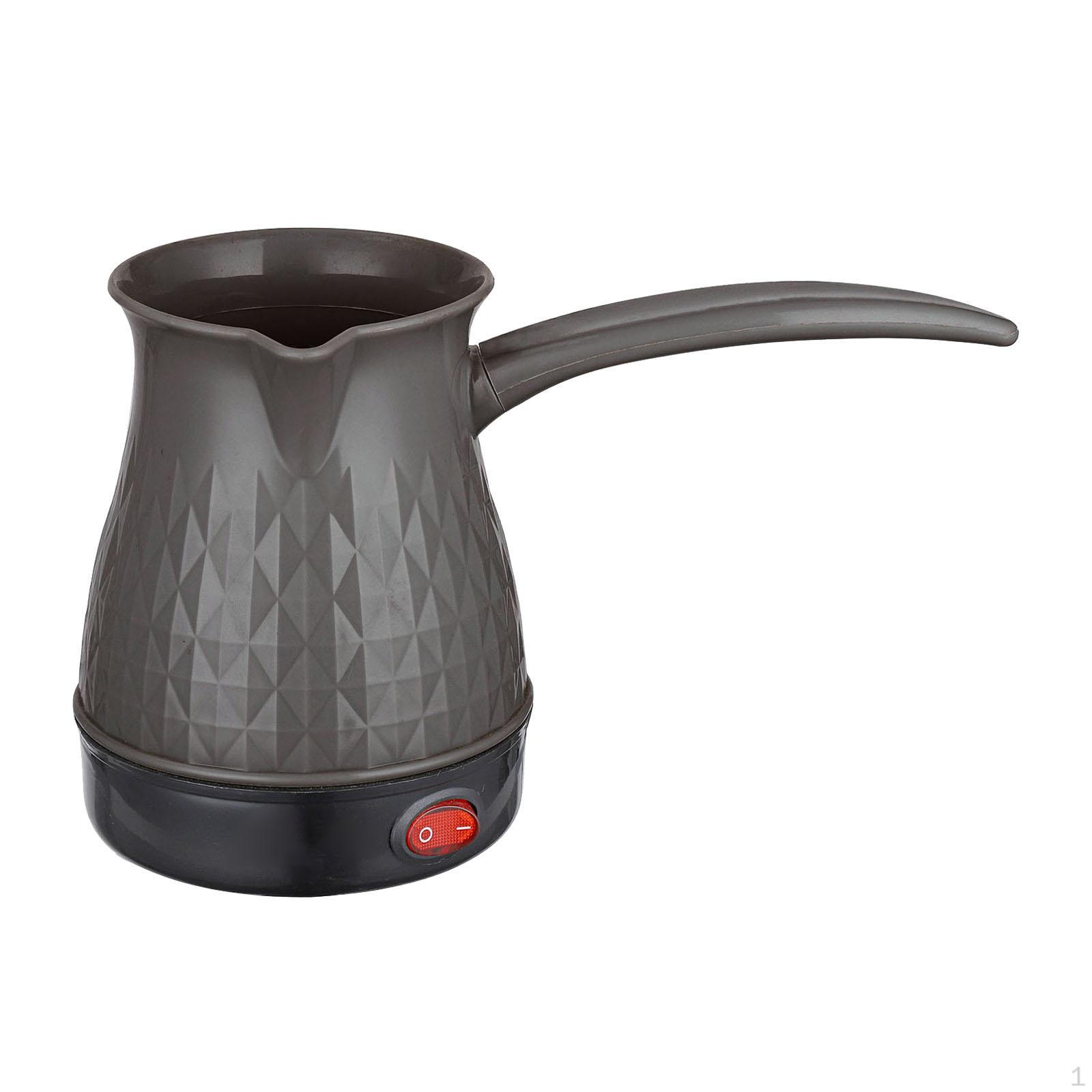 

Электрический подогреватель для турецкого кофеварки Защита от ожогов и сухого кипения Быстрое приготовление с ручкой Вода серый