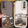 Barista Skeleton Case for Samsung Galaxy S25 Ultra Plus S24 S23 S22 S21 S20 FE A73 A72 A71 A56 A55 A54 5G A52 A52S A51 4G Cover