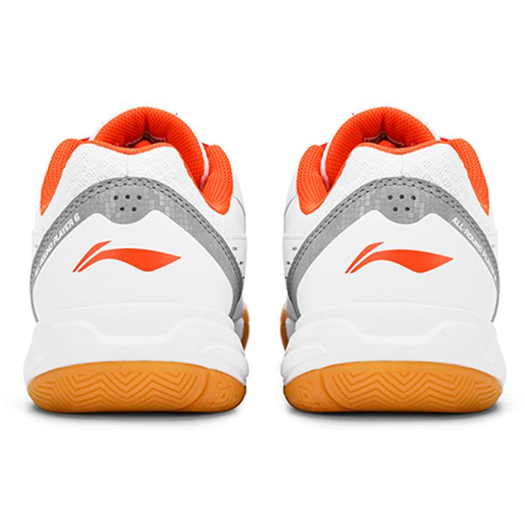 New LiNing Feather Abrasion Resistant Low Top Badminton Shoes Unisex White Black AYTT023-3