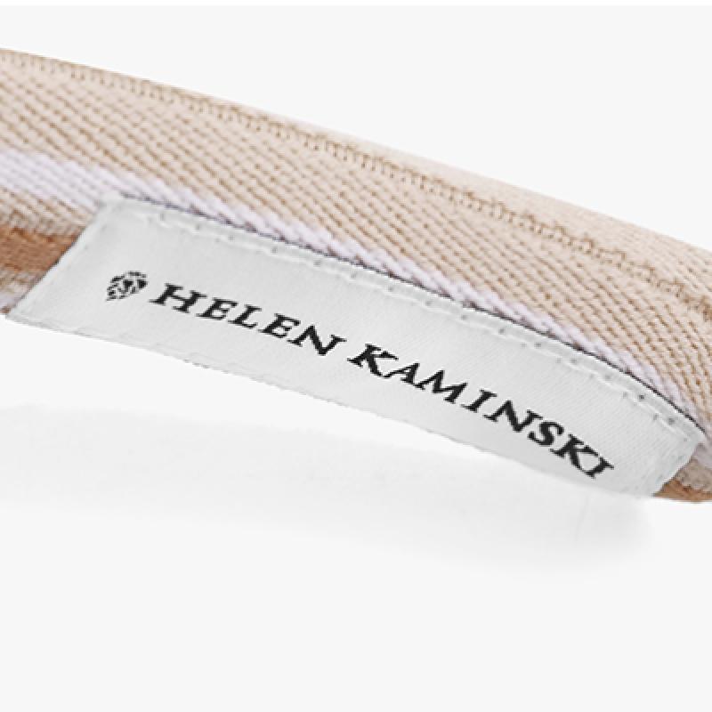 Helen Kaminski Bianca Eclipse Melange Nuga Stripe Visor Sun Cap Hat50265