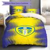 Leeds United F.C Pattern Bedding,Quilt Set Quilt Cover Pillowcase Home Birthday Gift(1 * duvet cover + 2 * pillowcase, without core)