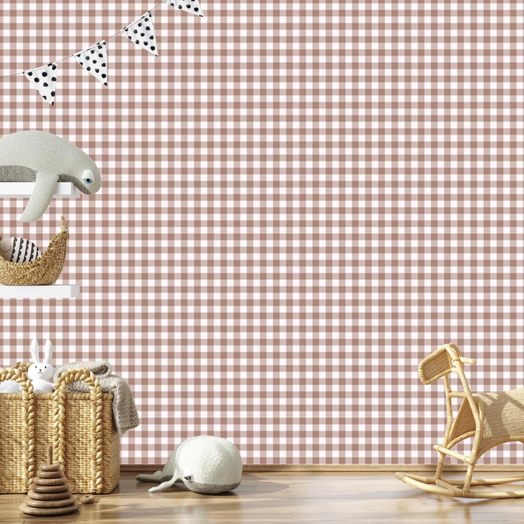 Wallpaper Fabric Pattern Orange and Peach 50x1000