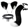 Cat Ear Bell Headband & Hairpin Set - Festive Headdress