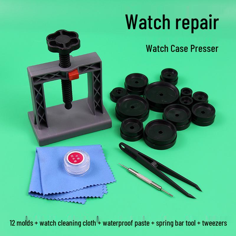 Watch Case Press & Battery Replacement Tool Set