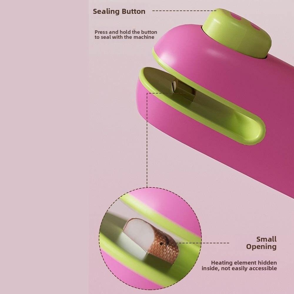 Plastic Cartoon Sealing Machine Handheld Sealing Clamp Portable Mini Bag Sealer  Kitchen