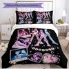 3pcs Duvet Cover Set (1*Duvet Cover + 2*Pillowcase, Without Core), KPop Demon Hunters Print Soft All‑Season Bedding Set, Home Bedroom Decor Gift