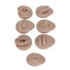 Body Piercing Practice Model Simulation Silicone Ear Eye Nose Mouth Tongue and Belly Button Model for Novice Piercer