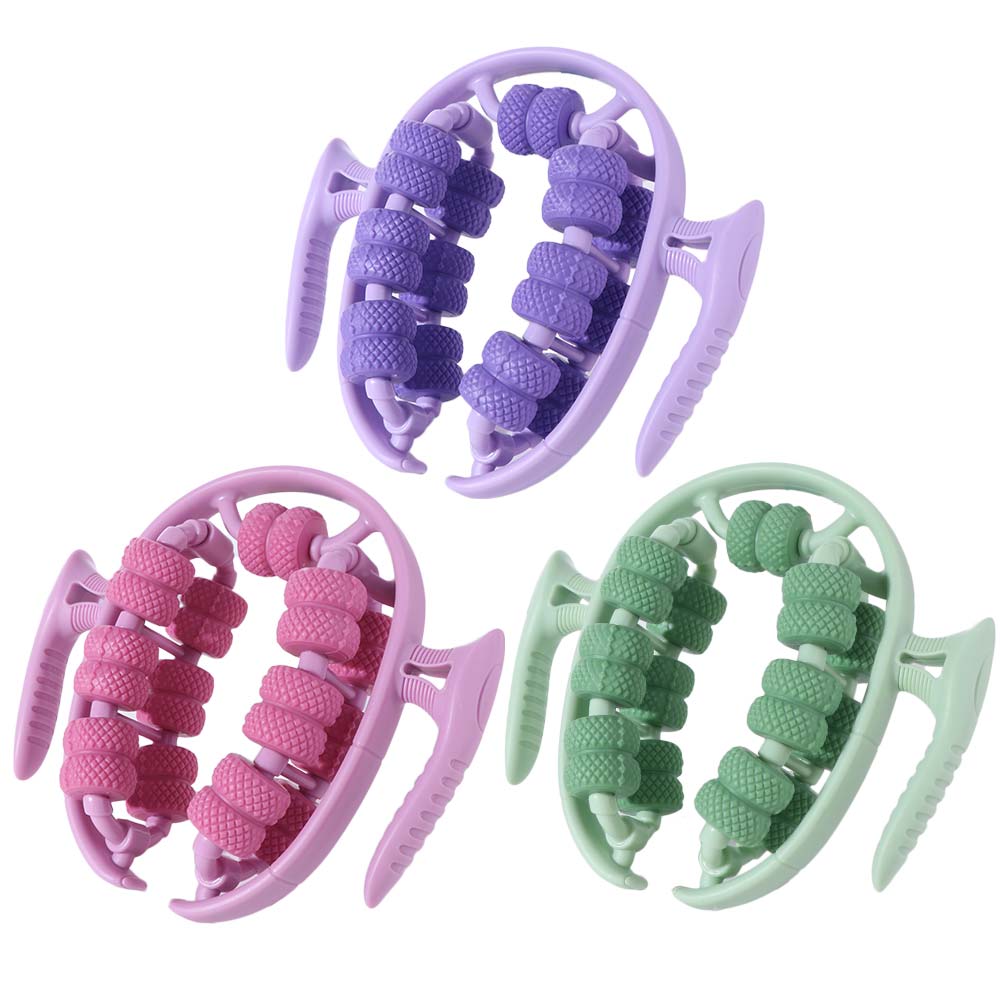 26 Wheel Annular Leg Clamp Massager Manual Muscle Massager Roller  Body Massager Relax