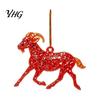 Christmas Gift for Friends Goat Tree Hanging Ornaments, Decorative 2D Flat Acrylic Festive Winter Pendant Holiday Party Home Decor, Lightweight