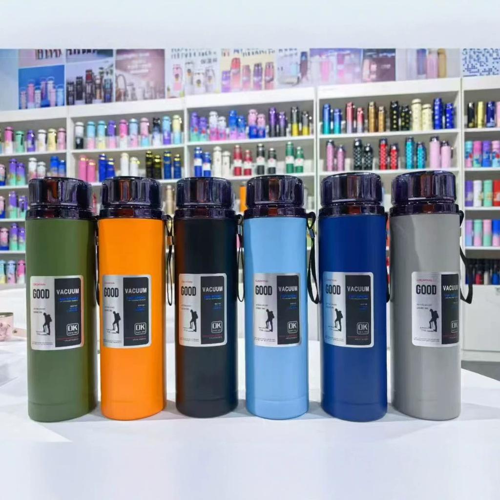 Stainless Steel Thermos Cup, Vacuum Thermal Insulation Water Cup, Car Portable Large-capacity Festival Gifts