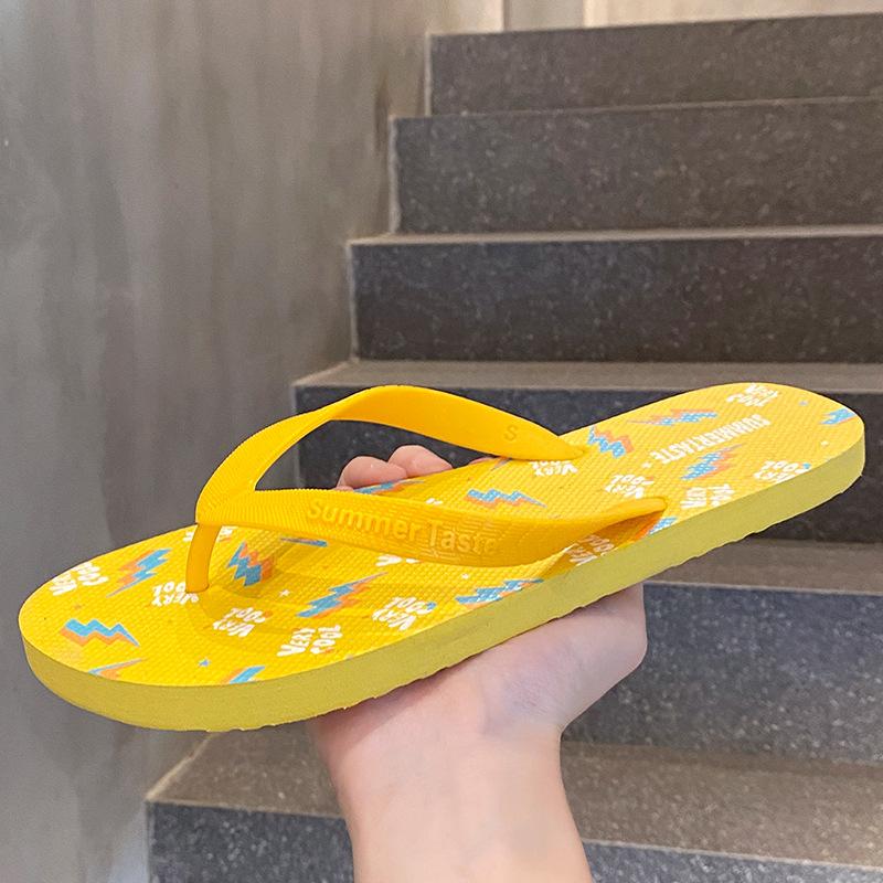 Flip-flops men go out fashionable summer simple slippers men splint slippers outdoor wear outdoor music festival slippers men