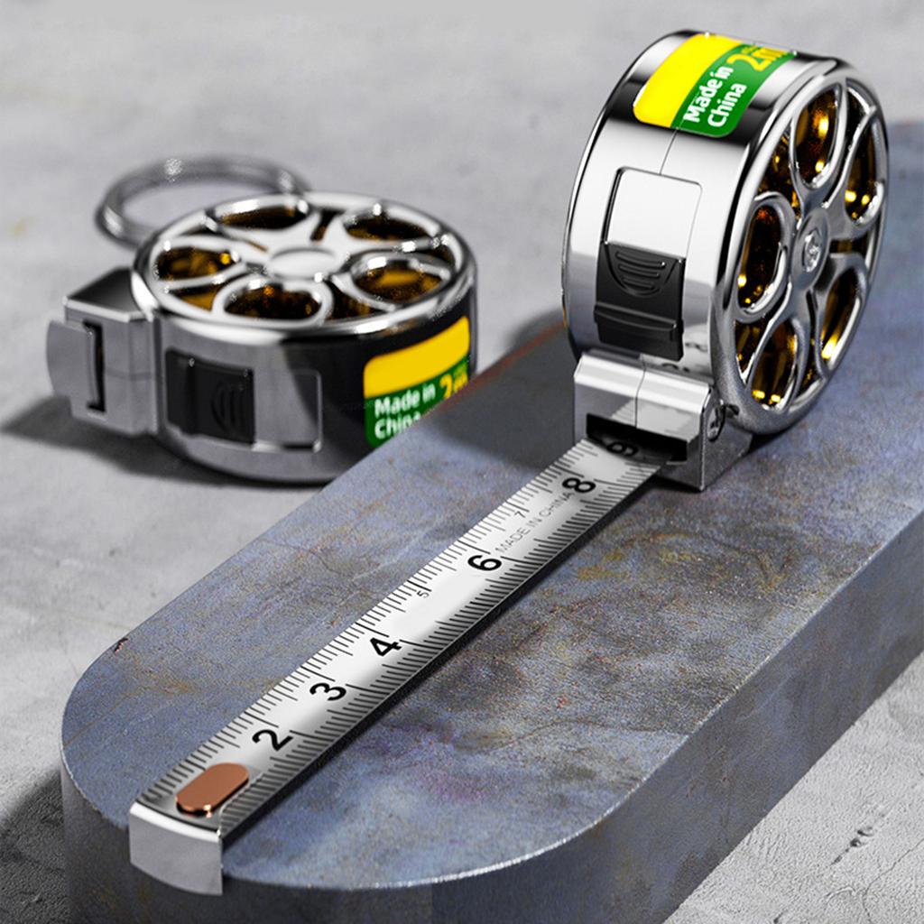 Stretchable Miniature 2M Stainless Steel Tape Measure Ruler With ABS Shell Suitable For Home Office Car And DIY Projects