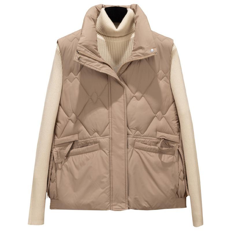 Autumn and Winter New Vest Women's Short Fashion Cotton Vest Loose Thickened Student Vest