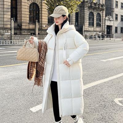 New Long Over-knee Cotton-padded Clothes, Maillard-colored Bread Clothes, Loose Large-size Cotton-padded Jackets, Down Cotton-padded Clothes for Women