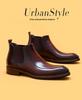[VIP Exclusive] Men's Black Genuine Leather Martin Boots - Pointed Toe, British Style, Business Casual, High Top Winter Boots
