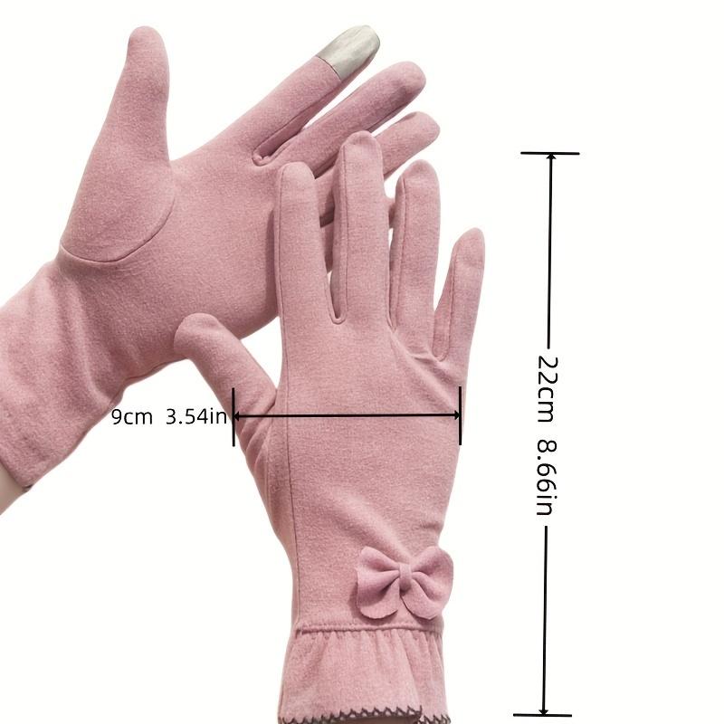 Women'S Fashion Gloves, Stretchy Windproof & Warm, Split Finger Design, Solid Color, Fashion Style, Material, Hand Wash Only, Breathable
