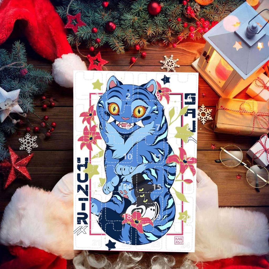 2D Ankunftskalender Enthält 24 Ankunftskalender, Countdown-Kalender und Überraschungs-Sammelobjekte