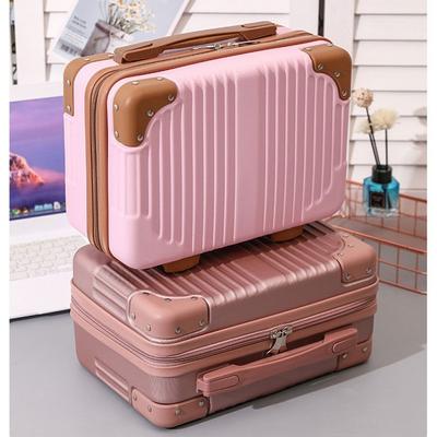 14 Inch Mini Travel Suitcase Cosmetic Box Hand Luggage Organizer Makeup Case Small Password Box Boarding Case