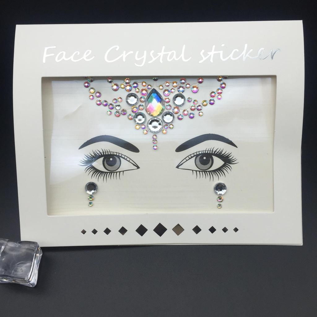 Eco-Friendly Forehead & Face Resin Stickers for Music Festival Makeup