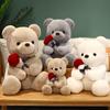 Rosenbär Kuscheltier Weiche Plüschtiere Heimsofa Überwurf Kissen Dekoration Kindergeschenke Valentinstagsgeschenke Hochzeitsfeier Dekorationen
