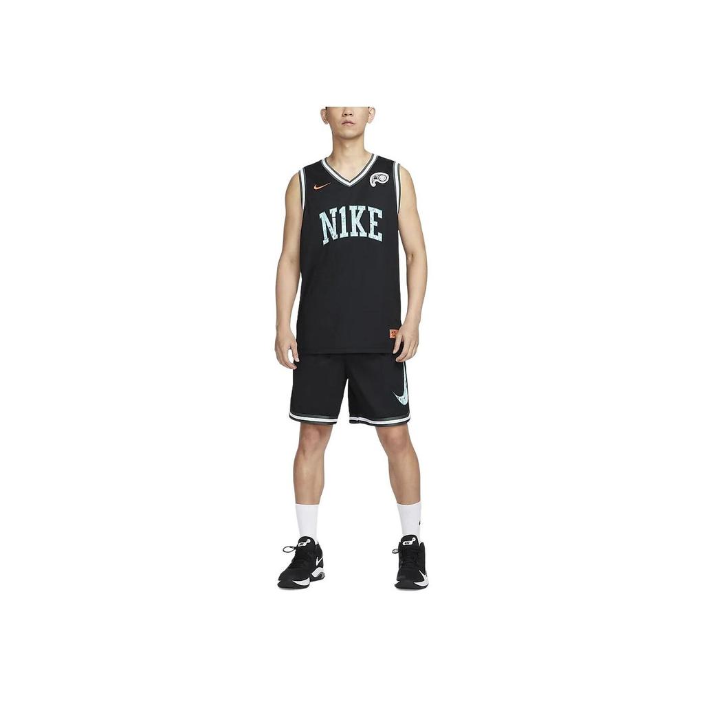 Nike SS23 Basketball Series DNA CHBL Letter Logo V-Neck Quick-Dry Sleeveless Vest Men Tops Black HF6136-010