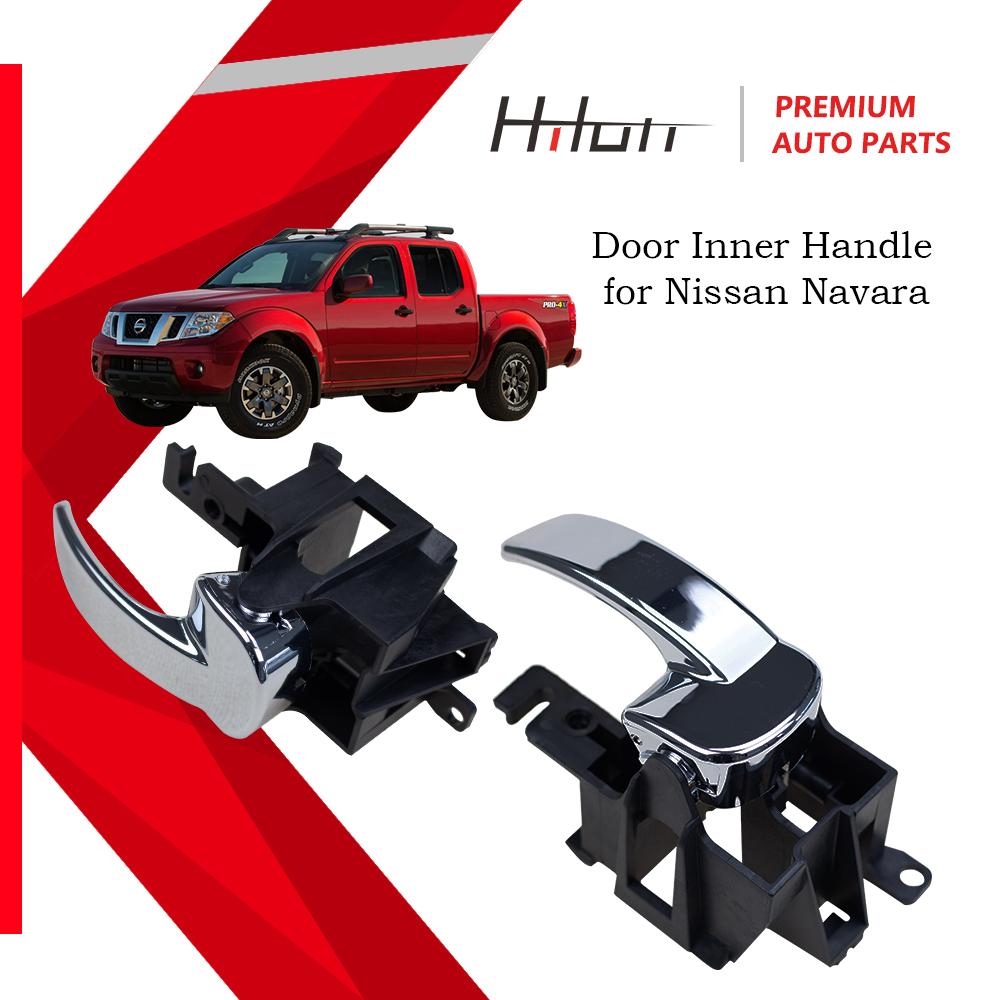 

Used for Nissan Navara D40 2005-2015 Frontier Pathfinder R51 Chrome Door Inner Handle Front Inside Left Handle Rear right side