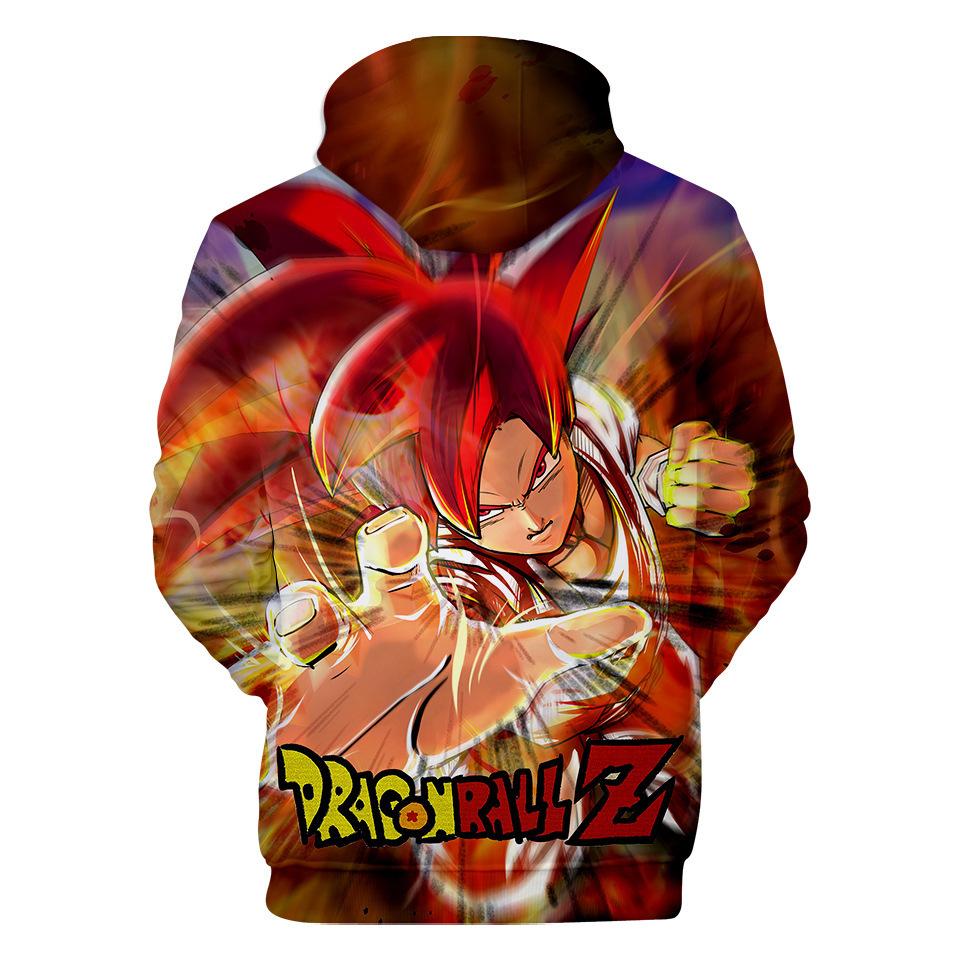10 Colors Men Women Anime Hoodies New Streetwear Casual DRAGON BALL Z Cartoon Printed Hooded Pullover Sweatshirts