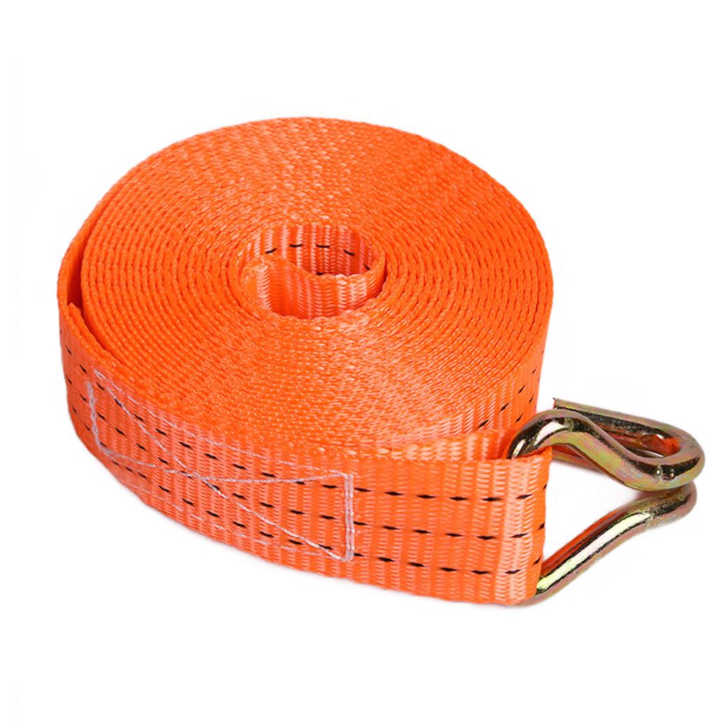 5/6M Cargo Binding Strapping Tensioning Belts Thickened Truck Strapping Rope Heavy Duty Tashing Straps With Clip Fastener
