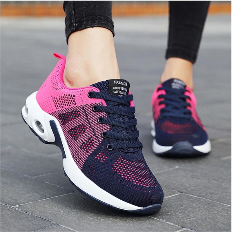 New Women'S Air Cushioned Sports Shoes, Walking Sports Casual Shoes, Breathable Gym, Jogging, Tennis Sports