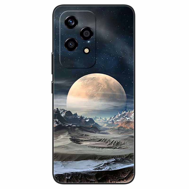 For Honor 200 Lite Case Animlas Painted Cool Silicon Black Soft Bumper for Honor 200Lite Phone Cases Wolf Cartoon TPU Shells Bag