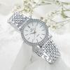 Luxury Women Wristwatches Ladies Fashion Female Silver Bracelet Quartz Watches Set