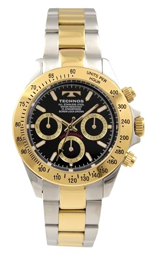

Technos T4C01TB Chronograph Wristwatch, Water Resistant to 10 ATM