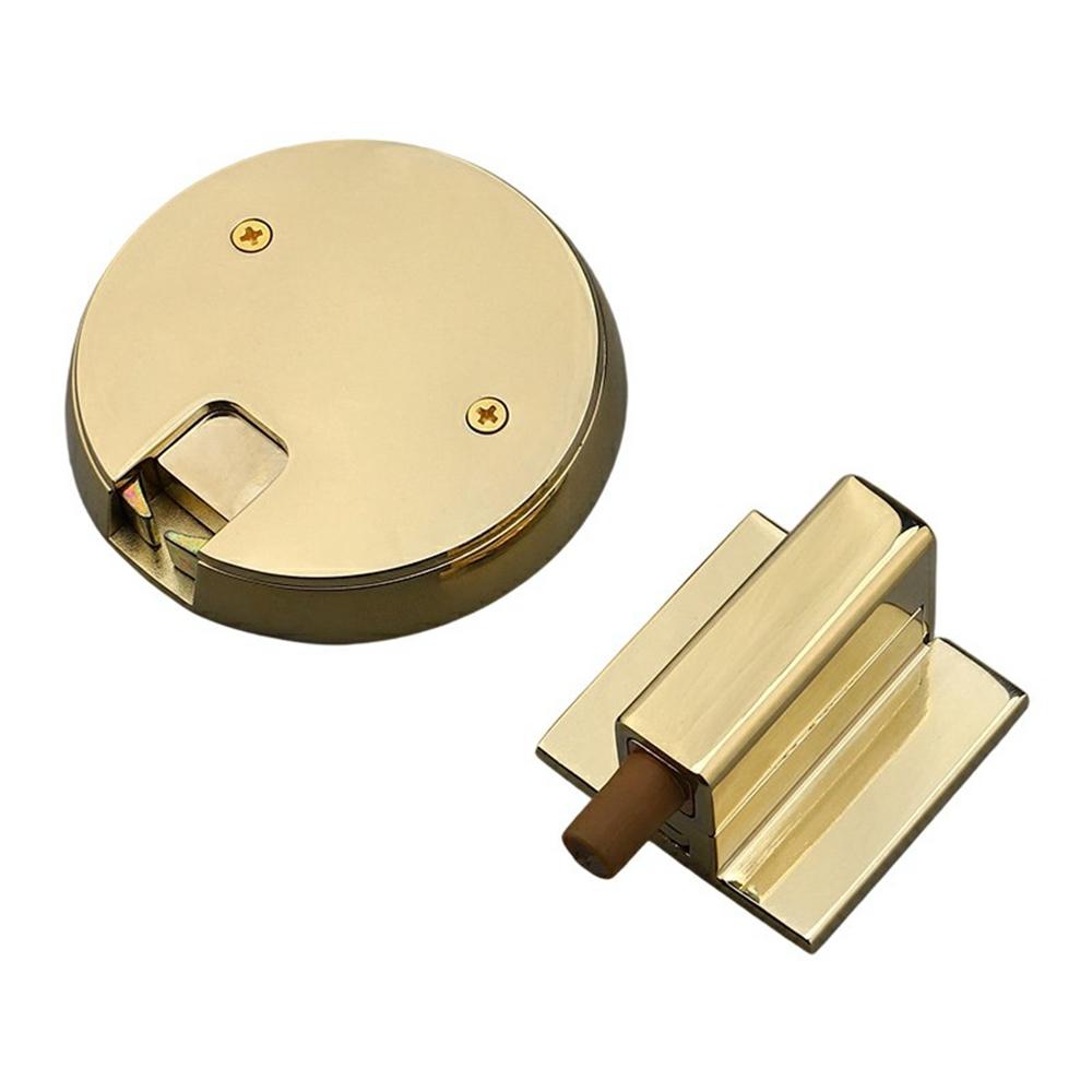 Invisible Floor Mounted Door Stopper No Drill Mechanical Wind Resistant For Bedroom Bathroom