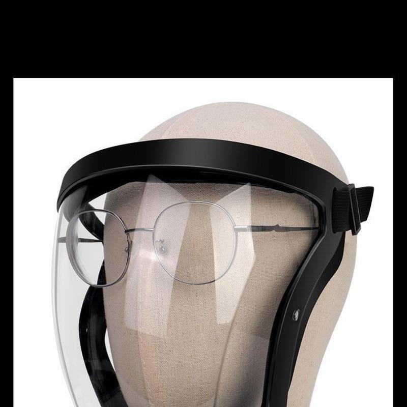 1/2Pcs Full Face Protective Mask High Transparency Waterproof Anti Fog Dust Oil Fume Proof for Adults Cooking Spray Polished