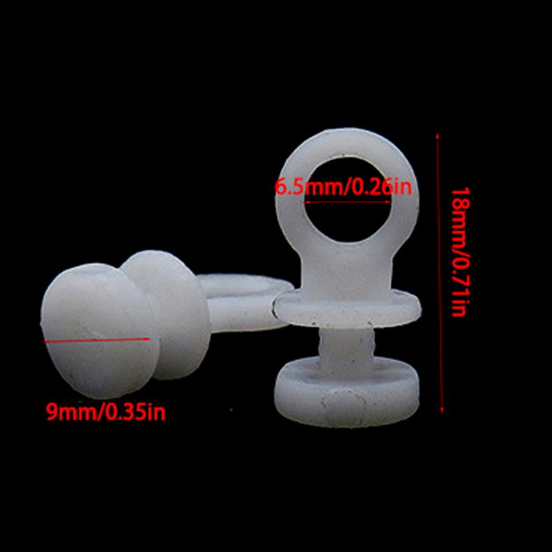 50Pcs Curtain Rail White Modern Style Accessories Plastic Curtain Track Gliders For Home Hanging Curtain Glider Hook Ring Rail