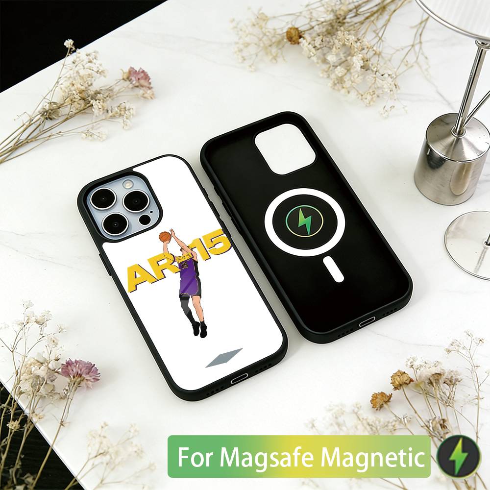 Basketball Austin Reaves Phone Case For iPhone17,16,15,14,13,12,11 Plus,Pro Magnetic For Magsafe Wireless Charging