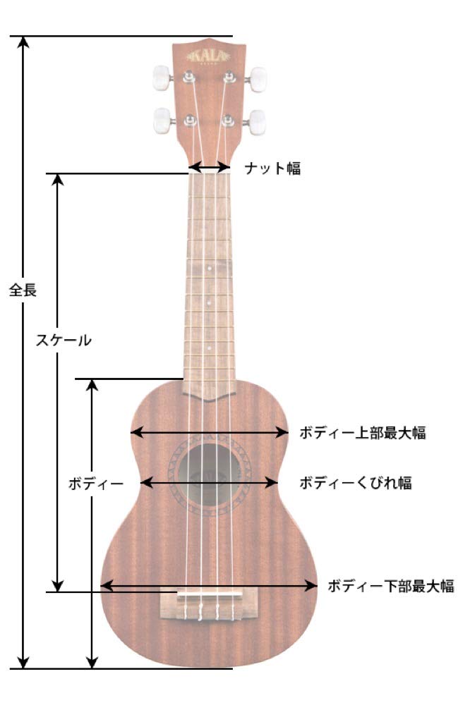 KALA Kala Ukulele Satin Mahogany Series Mahogany Body Soprano KA-S (Case Included) [ ]
